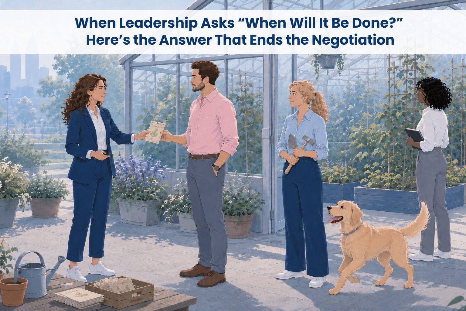 When Leadership Asks “When Will It Be Done?”, Here’s the Answer That Ends the Negotiation